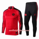 PSG Ensemble Sweat d'entrainement Jordan Rouge 2018/2019